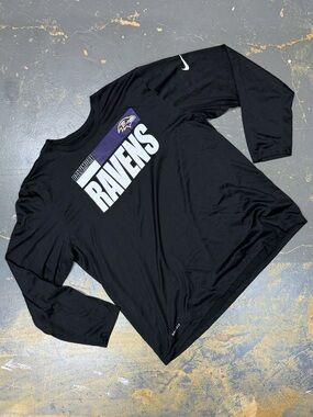 Nike Baltimore Ravens NFL Shirt Dri-Fit Workout Fitness XXL CK1269-010 Football